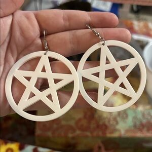 Occult star earrings